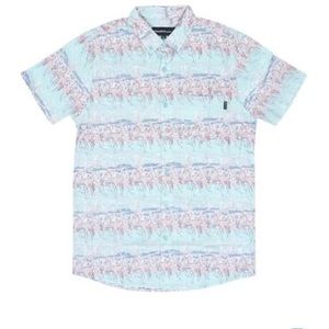 Molokai Surf co teal Hawaiian men’s shirt